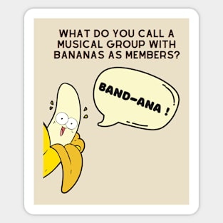 Banana Pun Band-ana Sticker